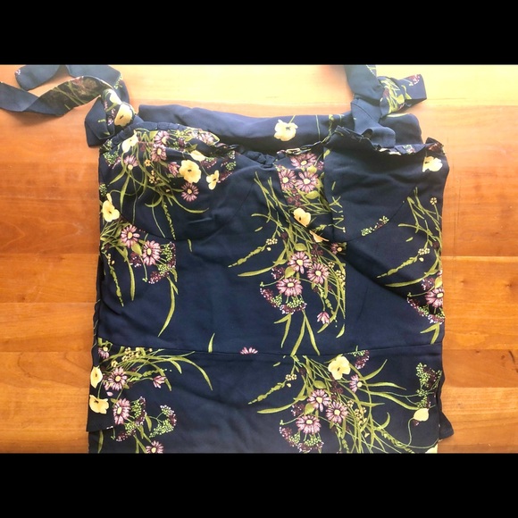 Reformation nikita dress Mademoiselle navy floral midi printed - Picture 6 of 9